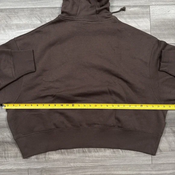 Nike Sportswear Phoenix Fleece Womens Oversized Hoodie HQ3024 LA Brown SMALL NEW - Picture 4 of 10